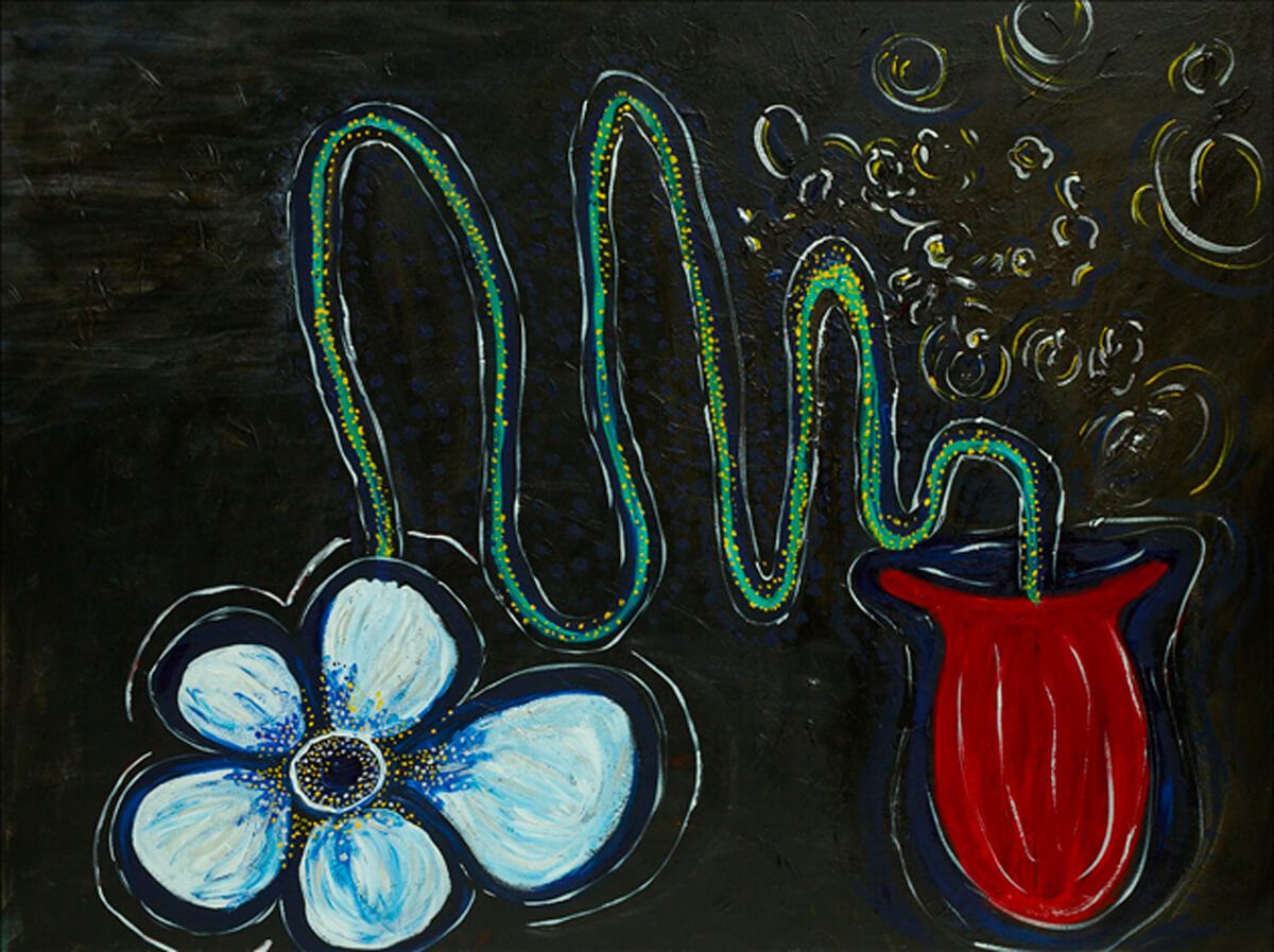 Fiore dal vaso