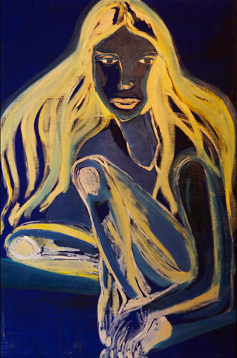 Donna blu
