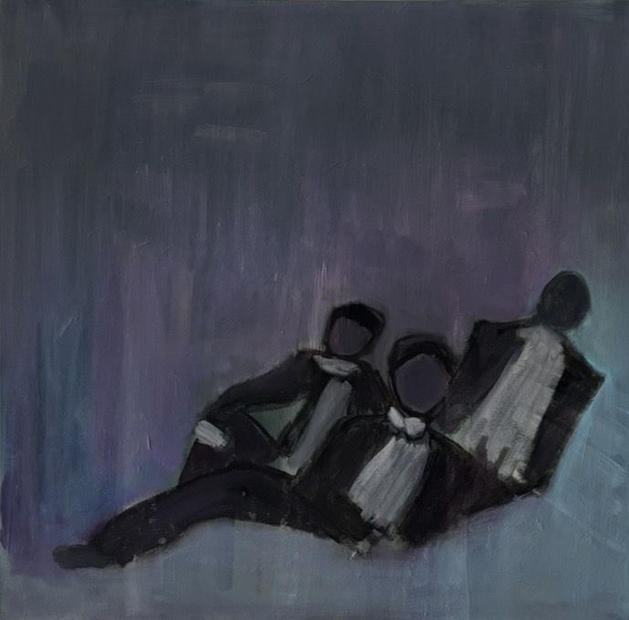 At night